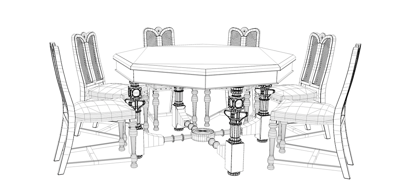 Chairs and tables used at Rokumeikan