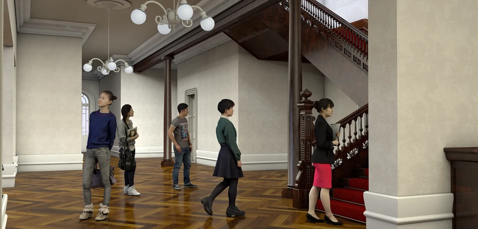 鹿鳴館 外観 3DCG復元モデル